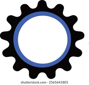 Modern Settings Icon Against a Clean White Backdrop