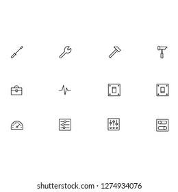 Modern settings icon set