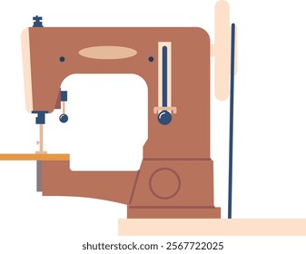 Modern sewing machine vector illustration