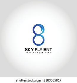 modern sf logo design template