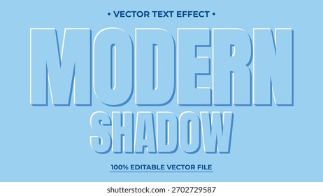 Modern Shadow Editable Text Effect with Neumorphism Style Editable Vector File