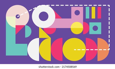 Fondo artístico abstracto de forma moderna 