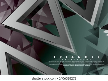 modern shape abstract triangle background