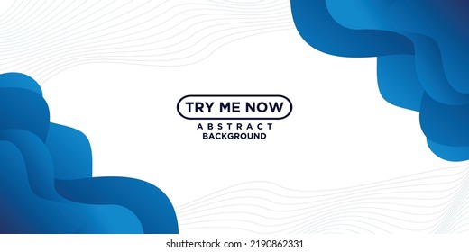 modern shape blue background banner