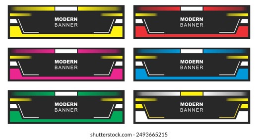 Modern shape, colorful banner background.