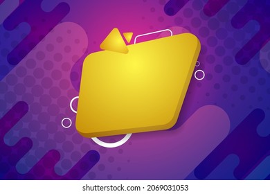modern shape with copy space and geometric background element
