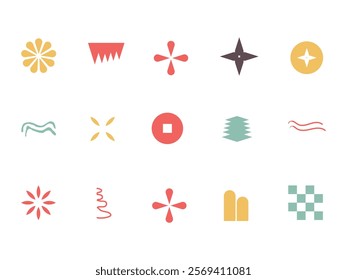 Modern Shape Design Element Set