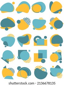 Modern shape element for logo design 