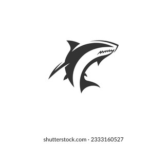 Modern shape fish shark and dolphin logo vector graphic symbol icon design.