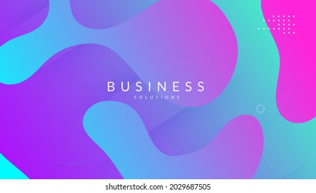 Modern Shape. Fluid Screen. Color Abstract Poster. Bright Concept. Multicolor Frame. Wave Futuristic Wallpaper. 3d Landing Page. Blue Rainbow Banner. Violet Modern Shape