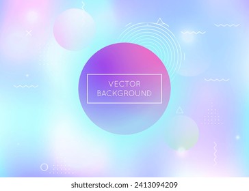 Modern Shape. Hipster Background. Tech Concept. Abstract Pattern. Simple Flyer. Soft Fluorescent Magazine. Vibrant Dots. Purple Retro Design. Blue Modern Shape