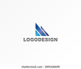 modern shape icon logo identity with triangle concept