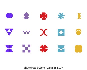 Modern Shape Illustration Element Set