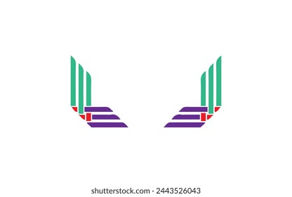 modern shape logo business logo design on white background Pro Vector
