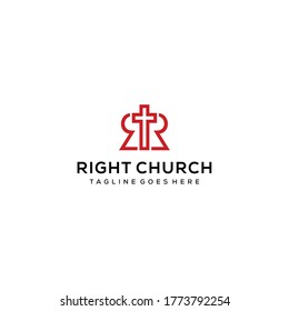 The modern shape of the R & R letter is combined with a symmetrical and simple cross in the middle to make it easier to remember.