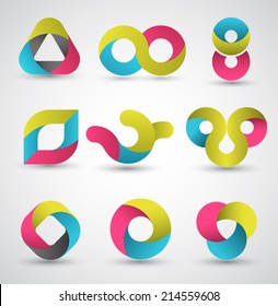 Modern shape set. Vector illustration.