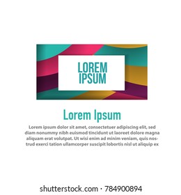 modern shape of square or rectangle design concept with papercut abstract layered background for multi purpose