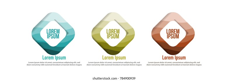 modern shape of square or rectangle design concept with papercut abstract layered background for multi purpose