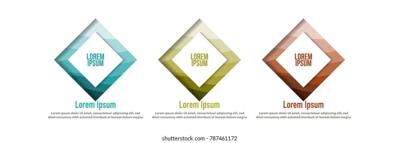 modern shape of square or rectangle design concept with papercut abstract layered background for multi purpose