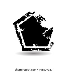 Modern Shape Stamps Collection,Grunge hexagon. Banners, Insignias , Logos, Icons, Labels and Badges Set. vector design element