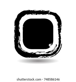 Modern Shape Stamps Collection,Grunge square. Banners, Insignias , Logos, Icons, Labels and Badges Set. vector design element