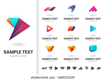 Modern Shape Vector for banner, poster, flyer