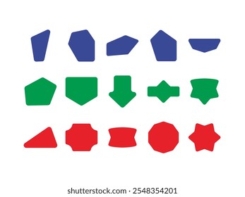 Modern Shapes Design Element Set