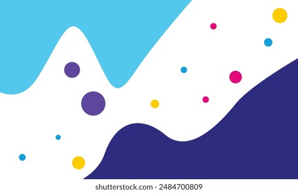 modern shapes flat vector, modern abstract banner background