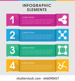Modern share infographic template. infographic design with share icons includes share. can be used for presentation, diagram, annual report, web design.