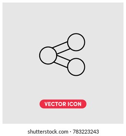Modern Share Sign Vector Icon Illustration For Web And Mobile Application Isolated On Light Backround.Ui/Ux.