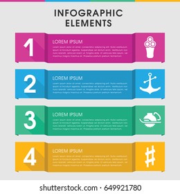 Modern sharp infographic template. infographic design with sharp icons includes electric razor. can be used for presentation, diagram, annual report, web design.
