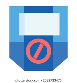 Modern shield icon representing protection, security, and defense against threats in digital and physical spaces.