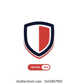 moderna compañía de logotipos de escudo con forma única de emblema , realmente buena para una empresa de seguridad o tecnología