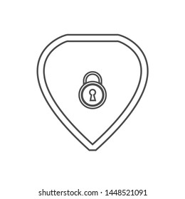 modern shield logo vector template illustration