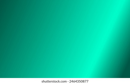 Modern shine aqua green color gradient transition background. Flat and blank template overlay decoration
