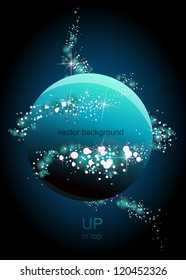 Modern shine glossy vector circle