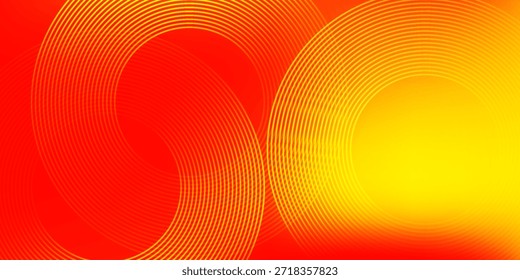 Moderno padrão de linha geométrica abstrata brilhante com linhas de círculo. Adequado para capas, banners, brochuras