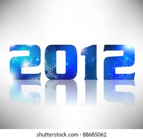 modern shiny 2012 vector background