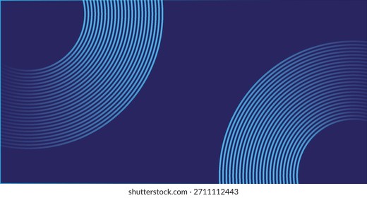 Padrão moderno de linhas de círculo azul brilhante. Vetor de tecnologia futurista eps10