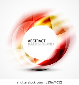 Modern shiny blurred swirl template, vector layout for message presentation