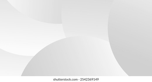 Modern shiny gray circle lines pattern. Futuristic technology concept art simple