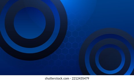 Modern shiny realistic dark blue black with shadow abstract design presentation background. Technology network vector illustration for banner, cover, web, flyer, card, poster, texture, slide, magazine