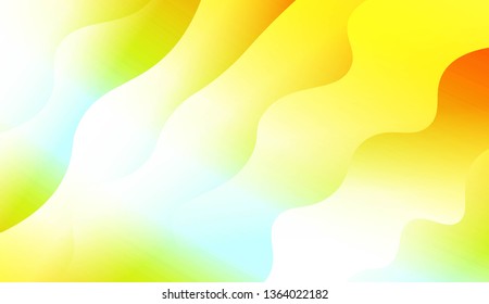 Modern Shiny Waves. For Your Design Ad, Banner, Cover Page. Vector Illustration with Color Gradient