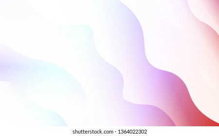 Modern Shiny Waves. For Your Design Ad, Banner, Cover Page. Vector Illustration with Color Gradient
