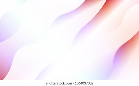 Modern Shiny Waves. For Your Design Ad, Banner, Cover Page. Vector Illustration with Color Gradient