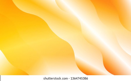 Modern Shiny Waves. For Your Design Ad, Banner, Cover Page. Vector Illustration with Color Gradient
