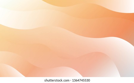 Modern Shiny Waves. For Your Design Ad, Banner, Cover Page. Vector Illustration with Color Gradient