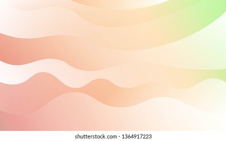 Modern Shiny Waves. For Your Design Ad, Banner, Cover Page. Vector Illustration with Color Gradient