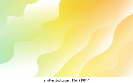 Modern Shiny Waves. For Your Design Ad, Banner, Cover Page. Vector Illustration with Color Gradient