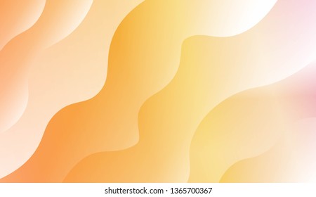 Modern Shiny Waves. For Your Design Ad, Banner, Cover Page. Vector Illustration with Color Gradient